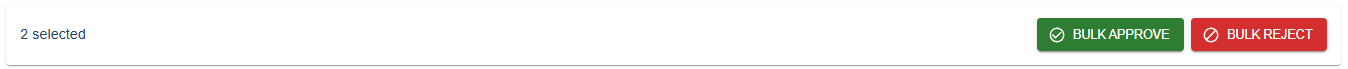 Bulk actions