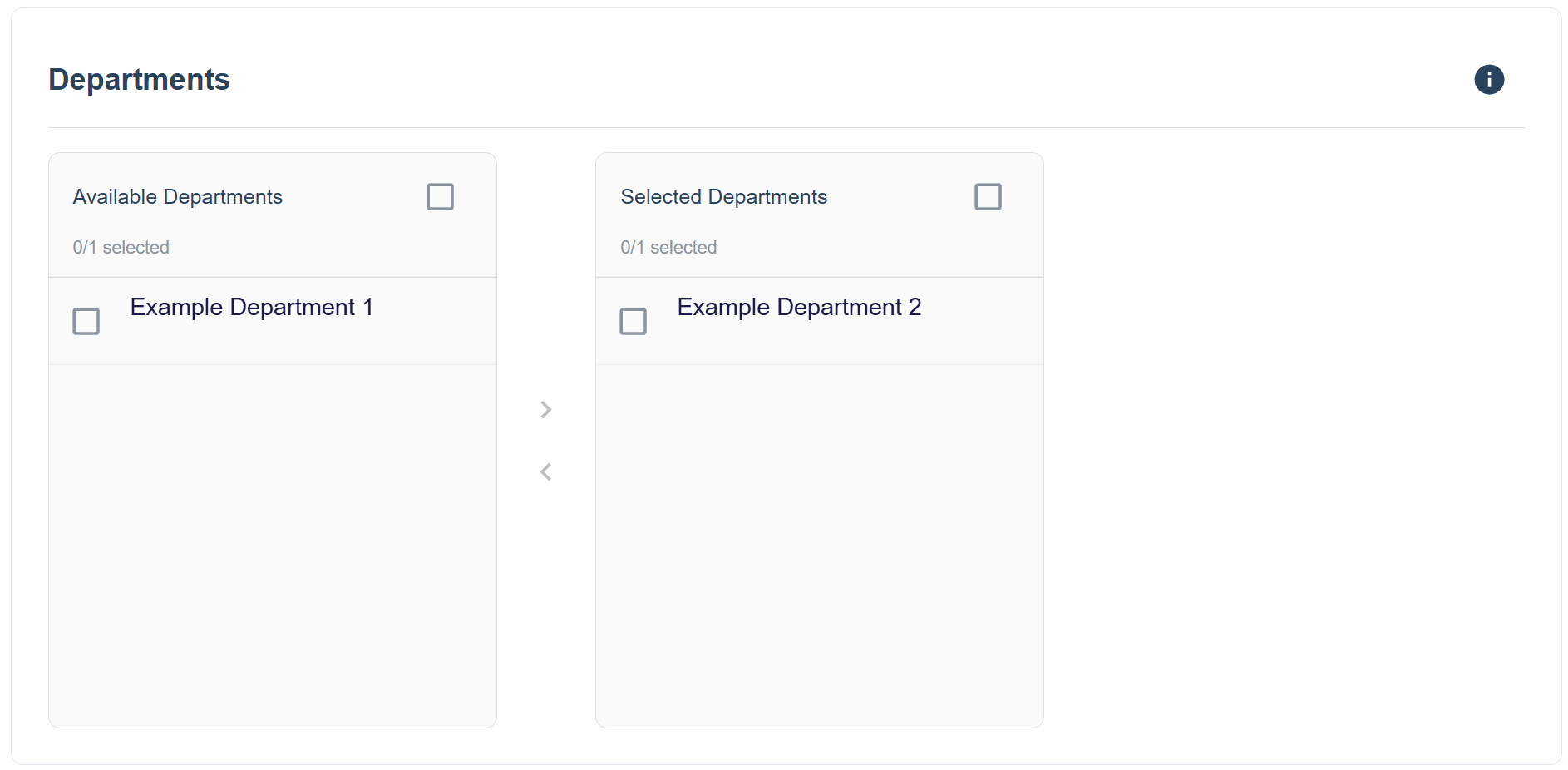 Departments