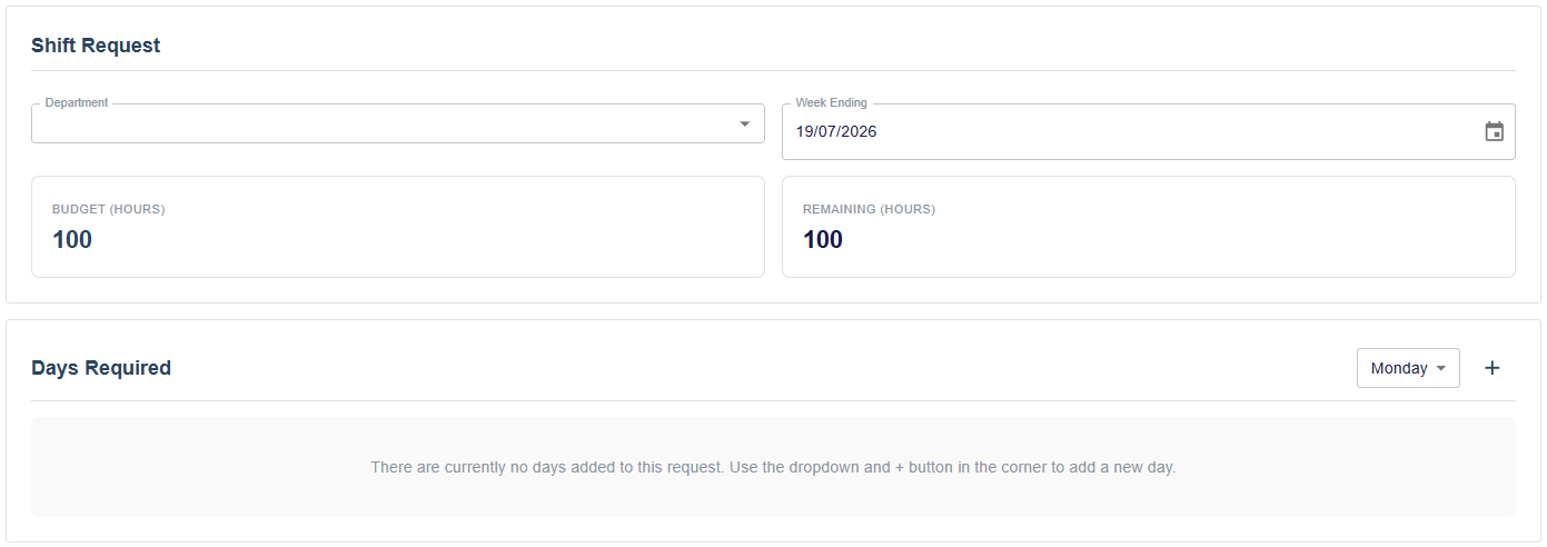 Create request