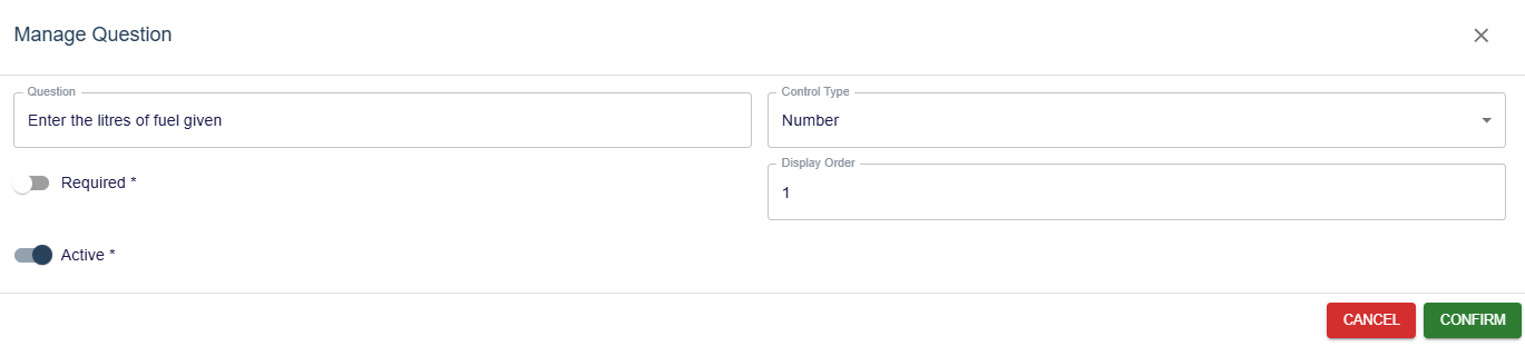 Manage Questions