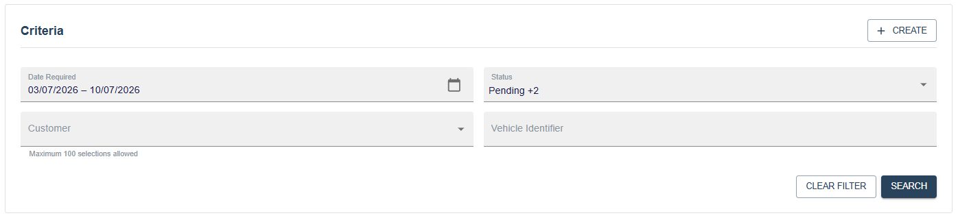 Search page