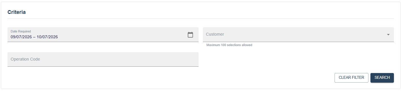 Search page