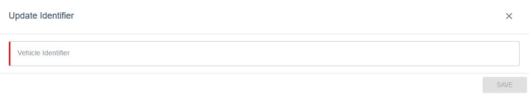 Update identifier dialog
